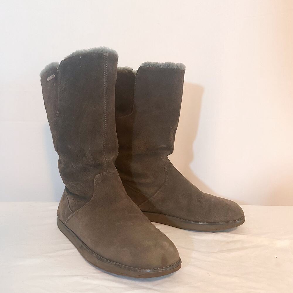 EMU AUSTRALIA Sandy Bay Hi Waterproof Shearling Boot Grey Sz. 8 - Picture 2 of 8